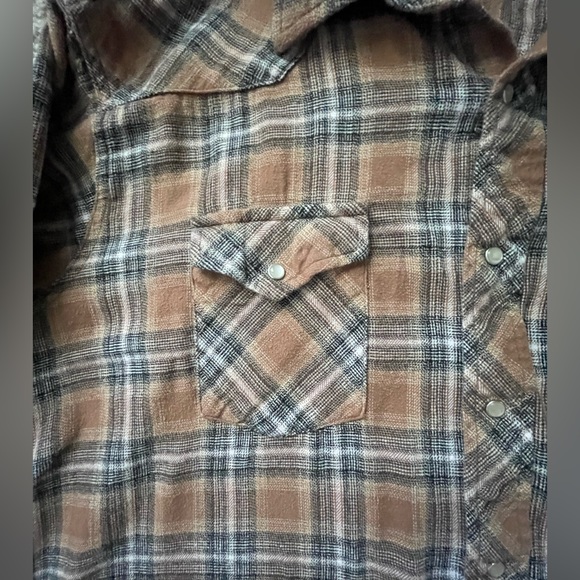 Men’s Wrangler Retro Plaid Button Up Flannel w/ Peral Snaps Size XXL - Picture 6 of 8